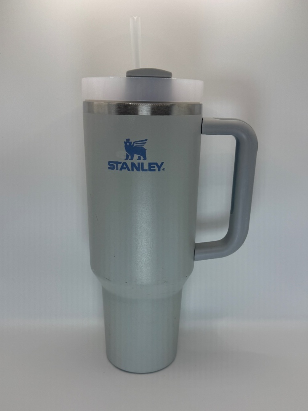Stanley Quencher H2.0 FlowState 40 oz Light Blue Gray Tumbler Lid
